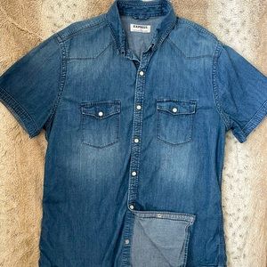 Express men chambray shirt